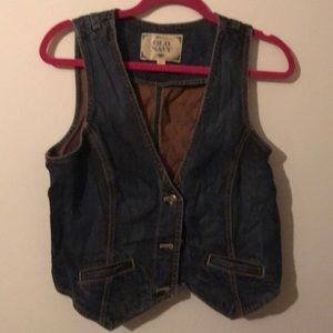 Old Navy denim vest large